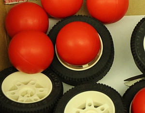 Einige Kreuzungen sind mit diesen Kugel gesperrt